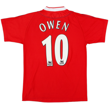 2002-04 Liverpool Home Shirt Owen #10 - 7/10 - (Y)
