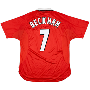 1997-00 Manchester United CL Shirt Beckham #7 - 5/10 - (XL)