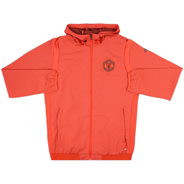 2016-17 Manchester United adidas Hooded Track Jacket - 10/10 - (M)