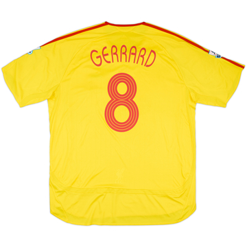 2006-07 Liverpool Away Shirt Gerrard #8 - 7/10 - (XXL)