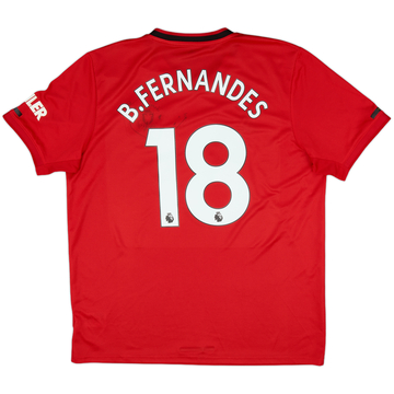 2019-20 Manchester United Home Shirt B.Fernandes #18 - 5/10 - (XL)