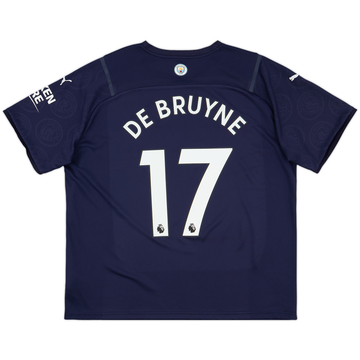 2021-22 Manchester City Tercera Camiseta De Bruyne #17 - 8/10 - (XXL)
