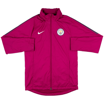 2017-18 Manchester City Nike Hooded Rain Jacket - 7/10 - (M)