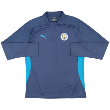 2024-25 Manchester City Puma 1/4 Zip Training Top - 10/10 - (M)