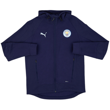 2021-22 Manchester City Puma Casuals Hooded Jacket - 8/10 - (L)