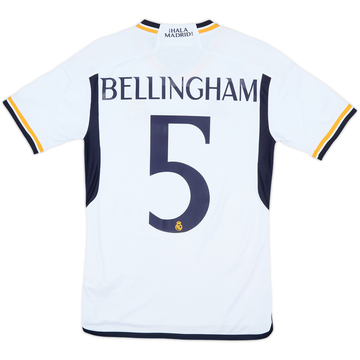 2023-24 Real Madrid Home Shirt Bellingham #5 - 9/10 - (XS)