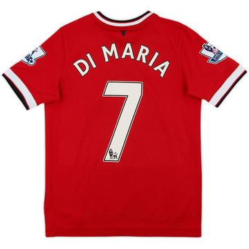 2014-15 Manchester United Home Shirt Di Maria #7 - 6/10 - (13-14 Years)