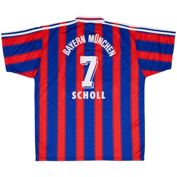 1995-97 Bayern Munich Home Shirt Scholl #7 - 8/10 - (XL)