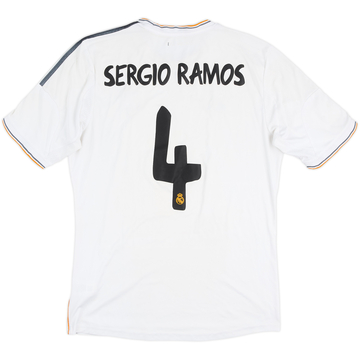 2013-14 Real Madrid Home Shirt Sergio Ramos #4 - 4/10 - (L)