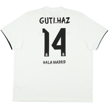 2018-19 Real Madrid Home Shirt Guti.Haz #14 - 6/10 - (XXL)
