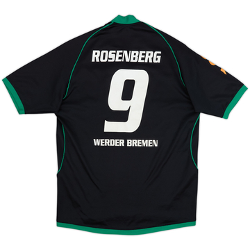 Camiseta de la tercera equipación del Werder Bremen 2008-09 Rosenberg #9 - 8/10 - (XL)