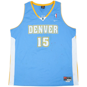 2003-04 Denver Nuggets Anthony #15 Nike Swingman Away Jersey - 5/10 - (XXL)