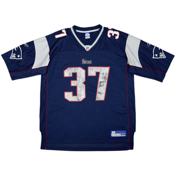 2003-04 New England Patriots Harrison #37 Reebok On Field Home Jersey - 5/10 - (XL)