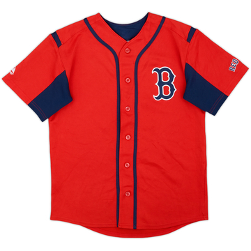 2010 Boston Red Sox Pedroia #15 Majestic Jersey - 7/10 - (13-14 Years)