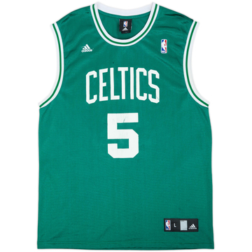 2007-10 Boston Celtics Garnett #5 adidas Away Jersey - 5/10 - (L)