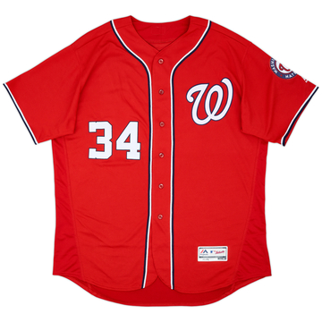 2016-18 Washington Nationals Harper #34 Majestic Authentic Alternate Jersey - 9/10 - (XXL)