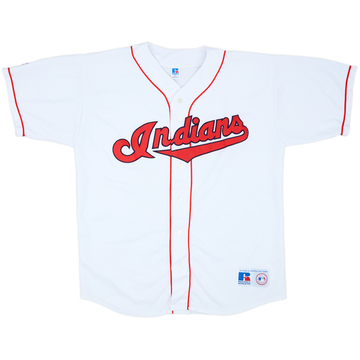 2000-01 Cleveland Indians Russell Athletic Home Jersey - 8/10 - (XXL)