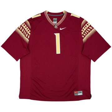 2014-15 Florida State Seminoles Hunter #1 Nike Game Home Jersey - 9/10 - (XXL)
