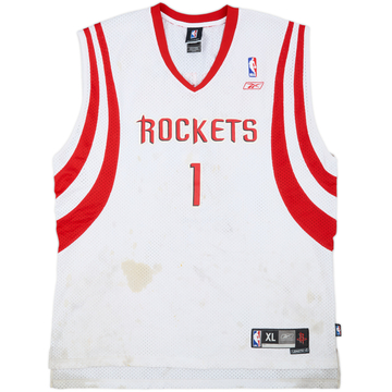 2004-06 Houston Rockets McGrady #1 Reebok Swingman Home Jersey - 5/10 - (XL)