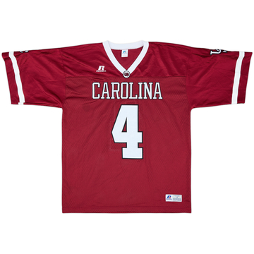 2004 South Carolina Gamecocks #4 Russell Athletic Authentic Home Jersey - 7/10 - (L)