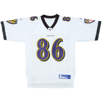 2005-06 Baltimore Ravens Heap #86 Reebok On Field Away Jersey - 7/10 - (M)