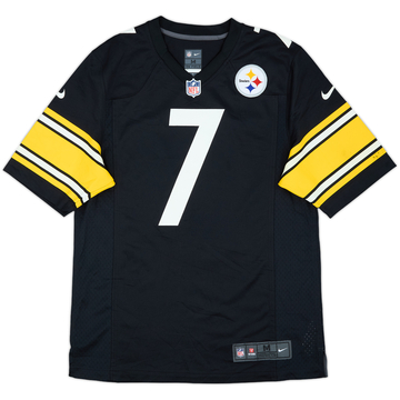 2012-21 Pittsburgh Steelers Roethlisberger #7 Nike Game Home Jersey - 8/10 - (M)