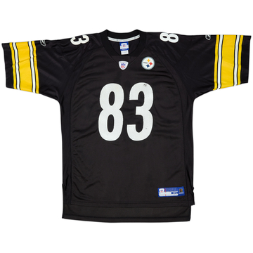 2005-06 Pittsburgh Steelers Miller #83 Reebok On Field Home Jersey - 7/10 - (XL)