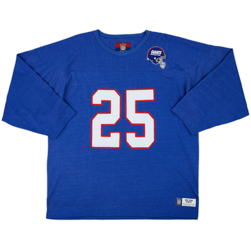 2002-04 New York Giants #25 Reebok Gridiron Classic Sweat Top - 5/10 - (XL)