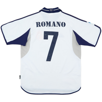 2000-01 Real Madrid Home Shirt Romano #7 - 6/10 - (S)