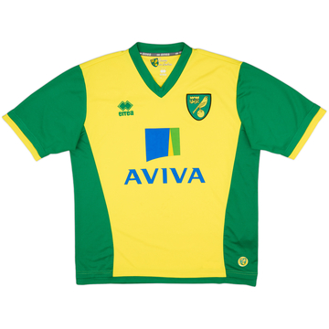 2013-14 Norwich Home Shirt - 8/10 - (L)
