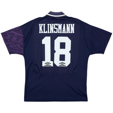 1994-95 Tottenham Away Shirt Klinsmann #18 - 6/10 - (L)