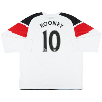 2010-12 Manchester United Away L/S Shirt Rooney #10 - 8/10 - (XXL)