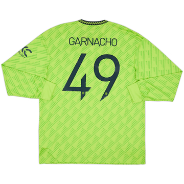 2022-23 Manchester United Third L/S Shirt Garnacho #49 - 9/10 - (XL)