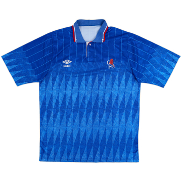 1989-91 Chelsea Home Shirt - 8/10 - (L)