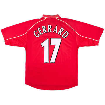 2000-02 Liverpool Home Shirt Gerrard #17 - 5/10 - (M)