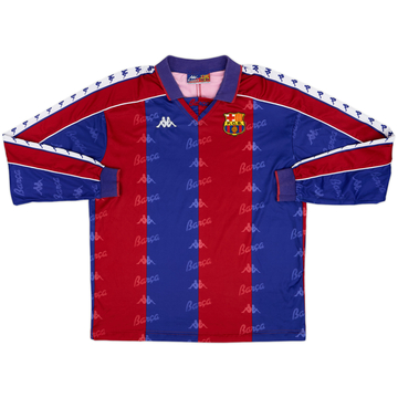 1992-95 Barcelona Home L/S Shirt - 8/10 - (L)