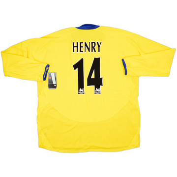 2003-05 Arsenal Away L/S Shirt Henry #14 (3XL)