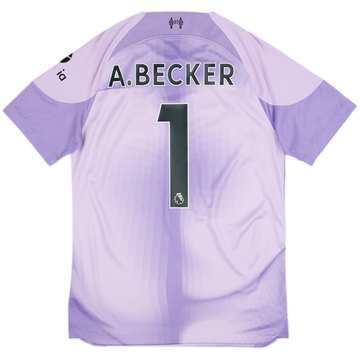 2022-23 Liverpool GK S/S Shirt A.Becker #1 - 8/10 - (S)