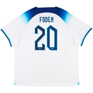 2022-23 England Home Shirt Foden #20 - 8/10 - (XXL)