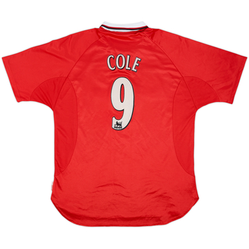 1997-00 Manchester United CL Shirt Cole #9 - 8/10 - (XL)