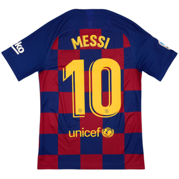 2019-20 Barcelona Home Shirt Messi #10 - 9/10 - (S)