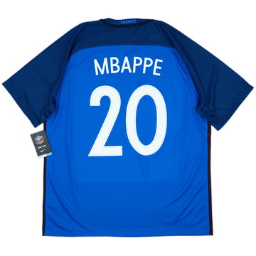 2016-17 France Home Shirt Mbappe #20 (XL)