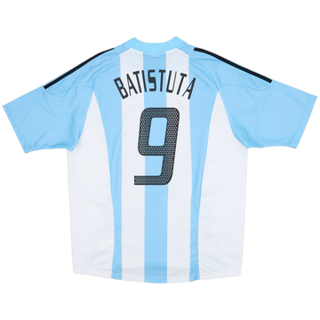 2002-04 Argentina Home Shirt Batistuta #9 - 9/10 - (L)