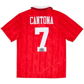 1992-94 Manchester United Home Shirt Cantona #7 - 9/10 - (M)