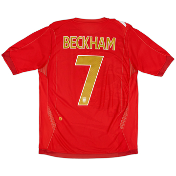 2006-08 England Away Shirt Beckham #7 - 6/10 - (M)