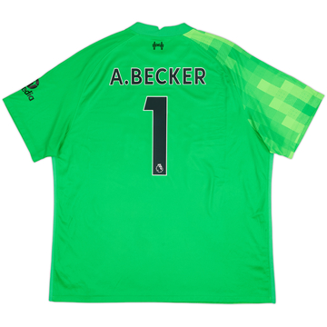 2021-22 Liverpool GK S/S Shirt A.Becker #1 - 9/10 - (XXL)