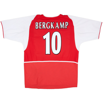 2002-04 Arsenal Home Shirt Bergkamp #10 - 8/10 - (XL)