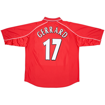 2000-02 Liverpool Home Shirt Gerrard #17 - 6/10 - (XXL)