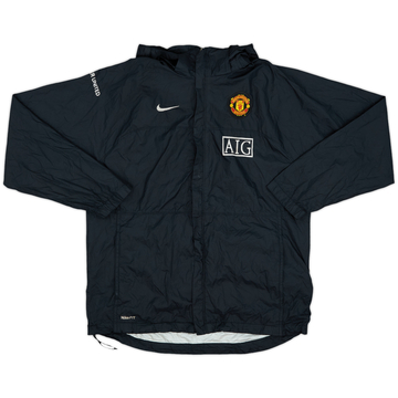 2006-07 Manchester United Nike Hooded Rain Jacket - 8/10 - (XL.Boys)