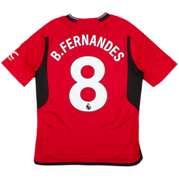 2023-24 Manchester United Home Shirt B.Fernandes #8 - 10/10 - (XL.Boys)